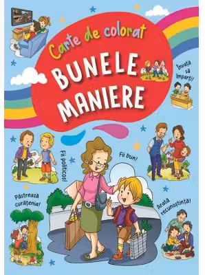 Bunele maniere - Carte de colorat 1 bleu