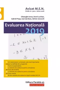 Matematica. Evaluare Nationala 2019. Clasa a VIII-a