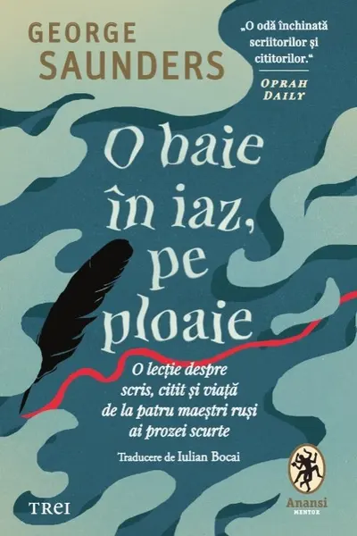 O baie in iaz pe ploaie.