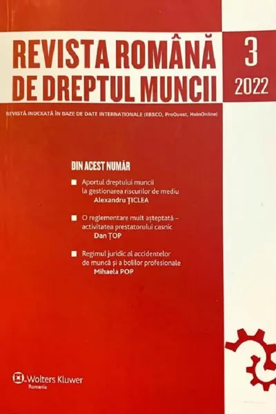 Revista română de dreptul muncii. Nr.3/2022