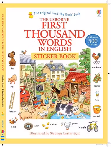 First Thousand Words in English Sticker Book