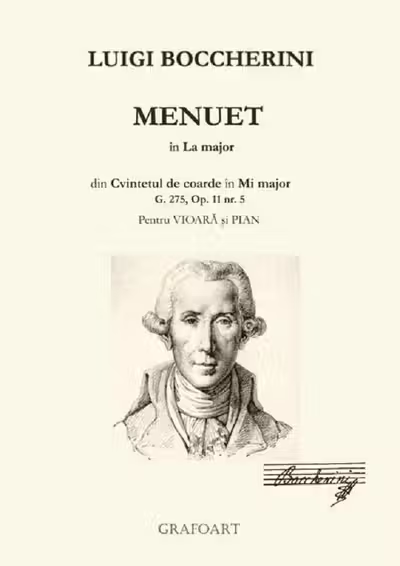 Menuet în La major pentru vioară și pian