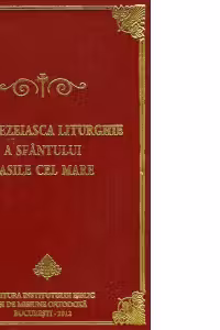 Liturghier mic. Dumnezeiasca Liturghie a Sfantului Vasile cel Mare, in piele