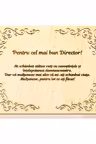 Diploma personalizata din lemn- Pentru cel mai bun Director!