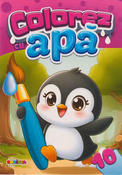 Colorez cu apa : 10 (Pinguin)