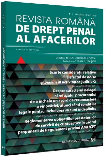 Revista română de drept penal al afacerilor Nr.1 Ianuarie