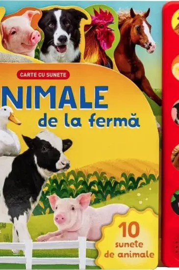 BEBE INVATA. CIOC-CIOC! ANIMALE DE LA FERMA. Carte cu sunete si clapete