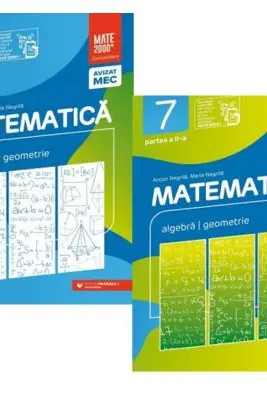 Pachet Consolidare 2025-2026 clasa a 7-a. Matematica. Aritmetica algebra geometrie, partea 1 si 2