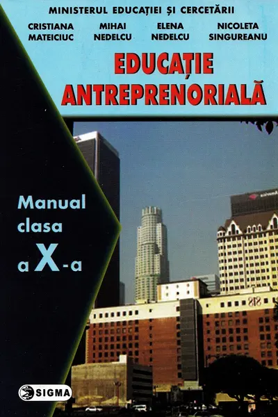 Educație antreprenorială - Clasa 10 - Manual