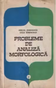 Probleme de analiza morfologica