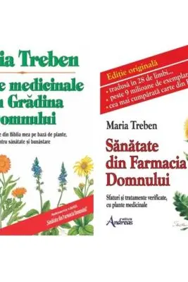 Pachet 2 carti: Plante medicinale din gradina Domnului si Sanatate din farmacia Domnului