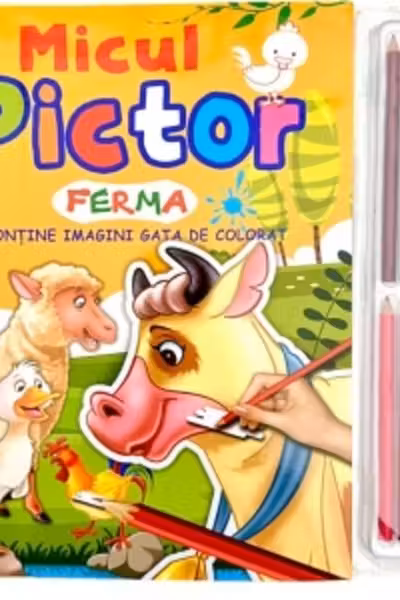 Micul pictor - ferma - Set 8 creioane