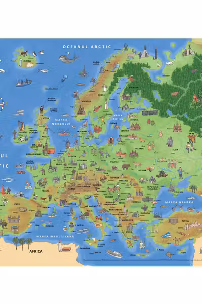 Planșa: Harta Europei
