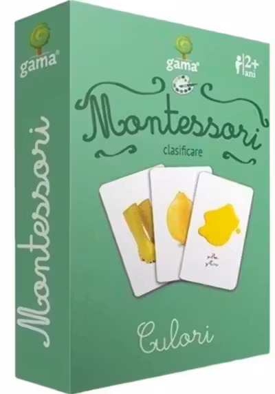 Carti de joc Montessori. Culori. Clasificare