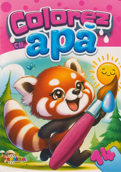 Colorez cu apa : 14 (Panda Rosie)