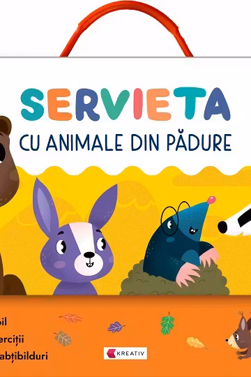 Servieta cu animale din padure