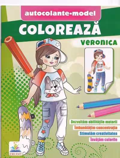 Coloreaza+autocolante Veronica