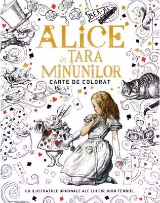 Alice in Tara Minunilor. Carte de colorat