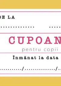Cupoane: pentru copii
