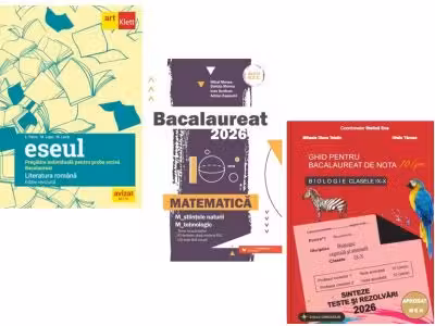 Pachet Bacalaureat 2026. Eseul. Pregatire individuala pentru proba scrisa, Matematica M-stiintele-naturii si M-tehnologic si Biologie clasele 9-10 - Liliana Paicu, Mihai Monea, Stelica Ene