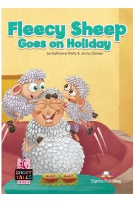 Literatura adaptata pentru copii Fleecy Sheep goes on holiday cu digibook app.