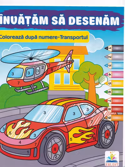 Coloreazа dupа numere Transportul