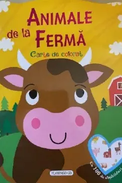 Animale de la ferma. Carte de colorat