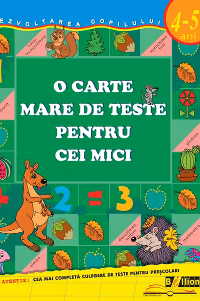 O carte mare de teste pentu cei mici 4-5 ani