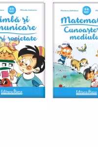 Set doua carti A4, grupa mare 5-6 ani: Matematica. Cunoasterea mediului; Limba si comunicare. Om si societate
