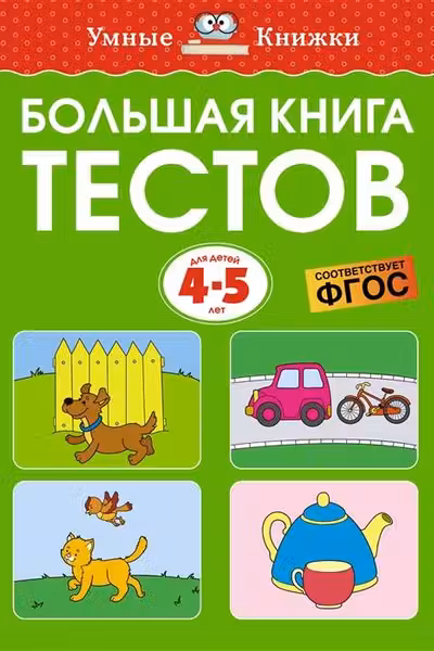 Большая книга тестов (4-5 лет), Земцова О.Н.