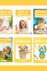 Pachet educational 4-5 ani (Set domenii + Carte de colorat + Creionel)