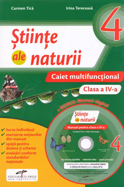 Științe ale naturii - Clasa 4 - Caiet multifuncțional + CD