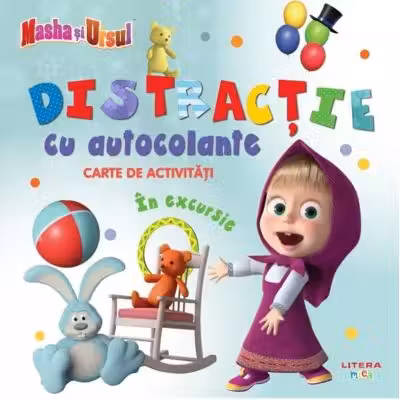 Distractie cu autocolante - In excursie. Carte de activitati