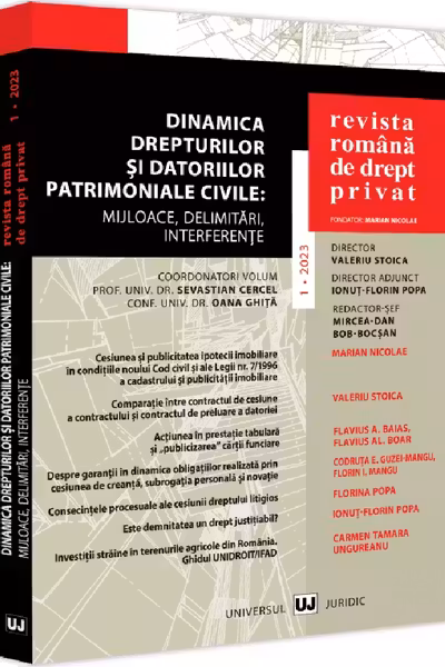 Revista Română de Drept Privat Nr.1 din 2023