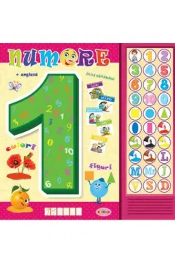 Carte cu sunete - Numere (romana + engleza)