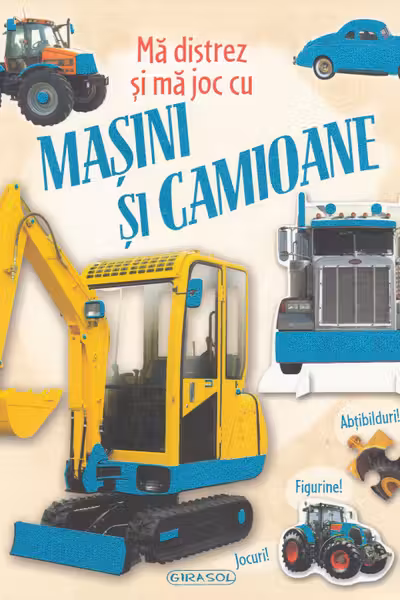 Ma distrez si ma joc cu masini si camioane