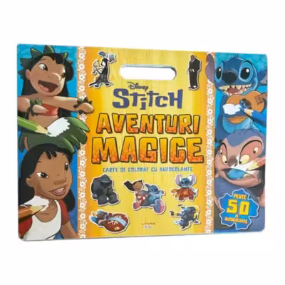 DISNEY. STITCH. AVENTURI MAGICE. Carte de desenat cu autocolante. Peste 50 de autocolante
