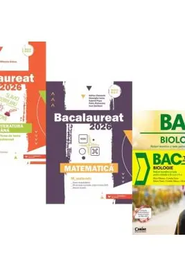 Pachet Bacalaureat 2026. Limba si literatura romana, Matematica M_Mate-Info si Biologie. Notiuni teoretice si teste pentru clasele 9-10 - Mihaela Dobos, Gheorghe Iurea, Silvia Olteanu