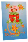 Coloram. Fetita cu capsunica.