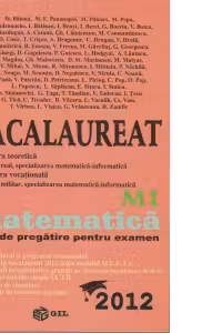 Bacalaureat 2012. Matematica M1
