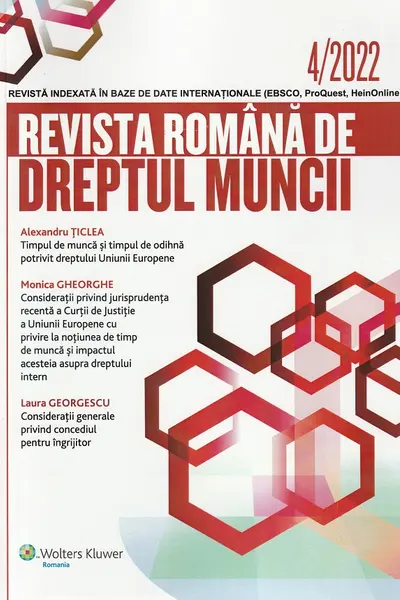 Revista română de dreptul muncii Nr.4/2022