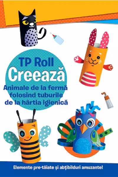 Creeaza animale de la ferma folosind tuburile de la hartia igienica