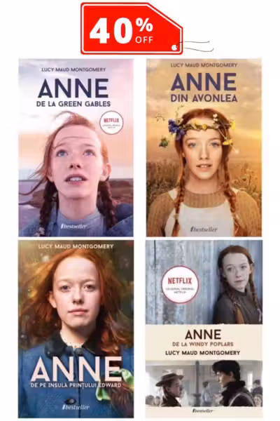 Setul de 4 cărți Anne de la Green Gables - Lucy Maud Montgomery