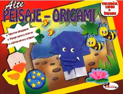 Peisaje-Origami (roșu)