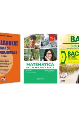 Pachet Bacalaureat 2026. Limba si literatura romana, Matematica M2 Profil Stiinte ale naturii si Biologie. Notiuni teoretice si teste pentru clasele 9-10 - Mariana Badea, Claudia Temneanu, Silvia Olteanu