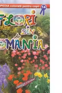 Flori din Romania - Carte de colorat