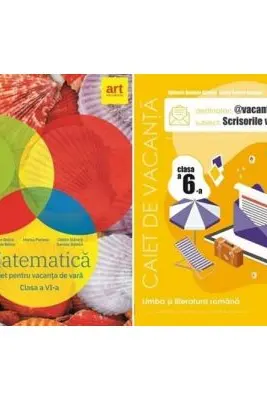 Pachet 2 Caiete pentru vacanta de vara, clasa a 6-a. Matematica si Limba si literatura romana. Scrisorile verii - Marius Perianu, Mihaela Daniela Cirstea