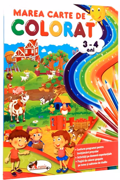 Marea carte de colorat 3-4 ani
