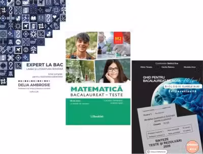 Pachet Bacalaureat 2026. Ghid complet Limba si literatura romana, Matematica M2 Profil Stiinte ale naturii si Biologie clasele 11-12 - Delia Ambrosie, Claudia Temneanu, Stelica Ene