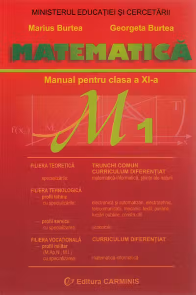 Matematică M1 - Clasa 11 - Manual